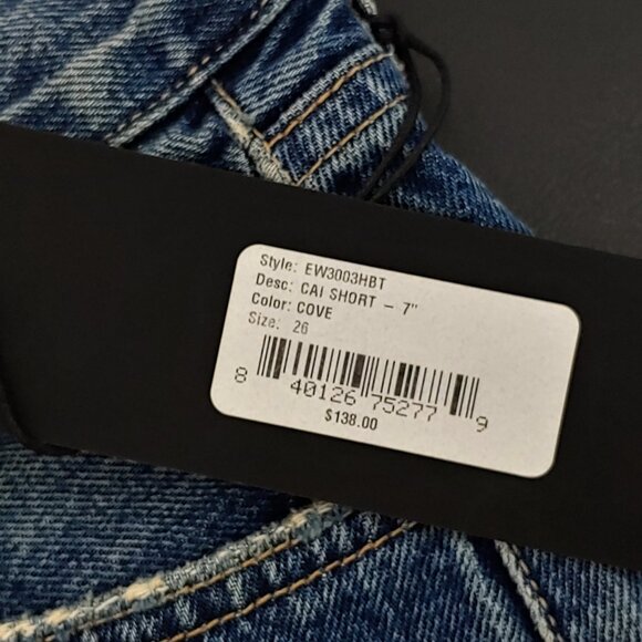 Edwin Cai Denim Cut Off Shorts Women Size 29 - Picture 6 of 6